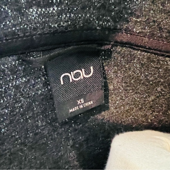 Nau Randygoat Black Charcoal Shearling Zip-Up Jacket - Picture 11 of 12